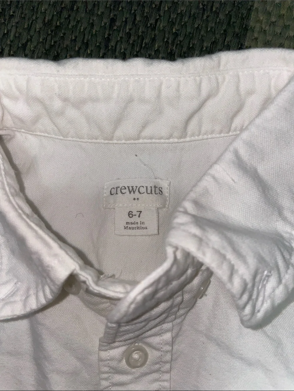 Crewcuts White Short-Sleeve Button-Down Shirt